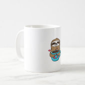 Mug Amoureux De Café Chibi Sloth - Cute Kawaii Sloth H (Devant gauche)