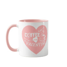 Amoureux de café personnalisé Flèche de cœur rose