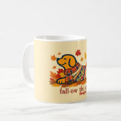 Mug Amoureux de chiens mignons en automne (Devant gauche)