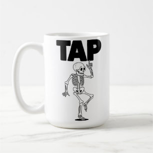 Mug Amoureux de claquettes Squelette Professeur de dan