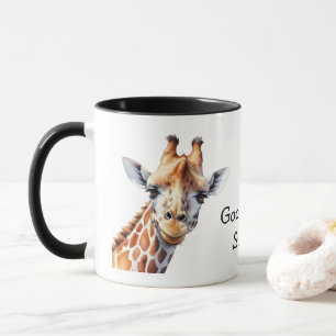 Mug Amoureux de girafes drôles personnalisés