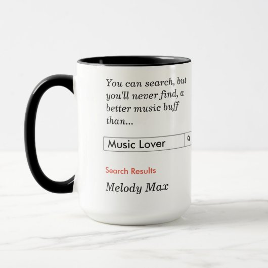 Mug Amoureux de la musique (Gauche)