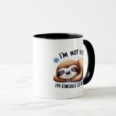 Mug Amoureux de la paresse amusant (Devant droit)