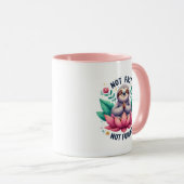 Mug Amoureux de la paresse amusant (Devant droit)