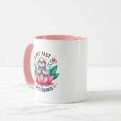 Mug Amoureux de la paresse amusant (Devant gauche)