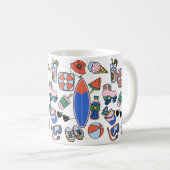 Mug amoureux de la plage estivale (Devant droit)
