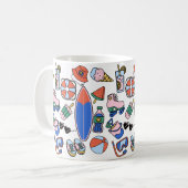 Mug amoureux de la plage estivale (Devant gauche)