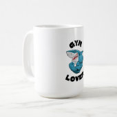 Mug Amoureux de la salle de sport en verre (Devant gauche)