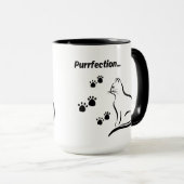 Mug Amoureux de les chats (Devant droit)