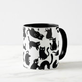 Mug Amoureux de les chats (Devant droit)