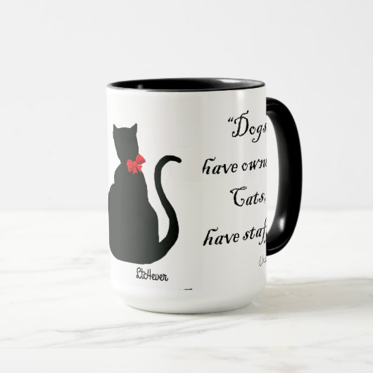 Mug Amoureux de les chats (Devant droit)