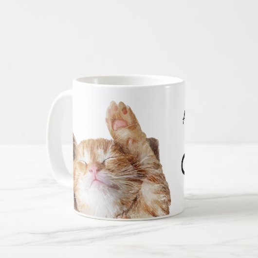 Mug Amoureux de les chats Drôle Citation mignon Humour (Devant gauche)