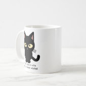 Mug Amoureux de les chats. Le temps passé avec des (Devant gauche)