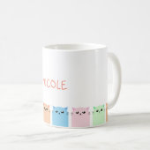 Mug Amoureux de les chats personnalisés (Devant droit)