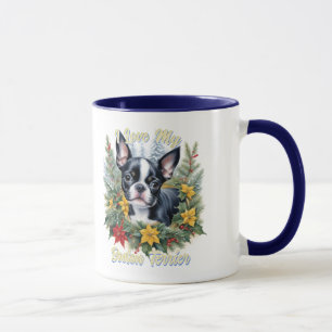 Mug Amoureux de les chiens adorable Boston Terrier thè