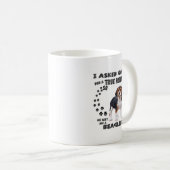 Mug Amoureux de les chiens beagles/ Beagle amusant (Devant droit)