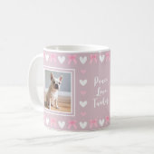 Mug Amoureux de les chiens Blush Pink 2 Photo (Devant gauche)