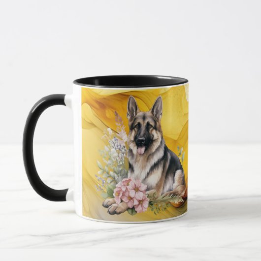 Mug Amoureux de les chiens créatifs (Gauche)