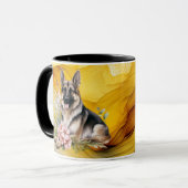 Mug Amoureux de les chiens créatifs (Devant gauche)