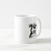 Mug Amoureux de les chiens, drôle Pitbull (Devant droit)