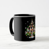 Mug Amoureux de les chiens| Ornements d'arbre de Noël  (Devant gauche)