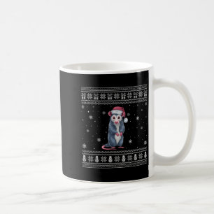 Mug Amoureux de l'Opossum Hommes Femmes Santa Ugly Noë