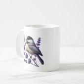 Mug Amoureux de mésanges mignonnes ajoutez monogramme (Devant gauche)