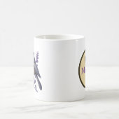 Mug Amoureux de mésanges mignonnes ajoutez monogramme (Centre)