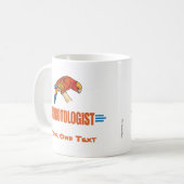 Mug Amoureux de perroquet drôle (Devant gauche)