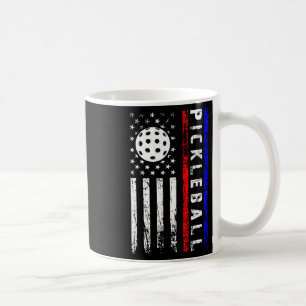 Mug Amoureux de Pickleball 4 Juillet Drapeau Américain