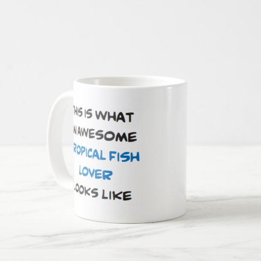 Mug amoureux de poissons tropicaux, génial (Devant gauche)
