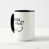 Mug amoureux de poulet amusant ajouter du monogramme (Devant gauche)