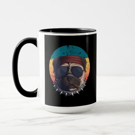 Mug Amoureux de Pug Chien (Gauche)