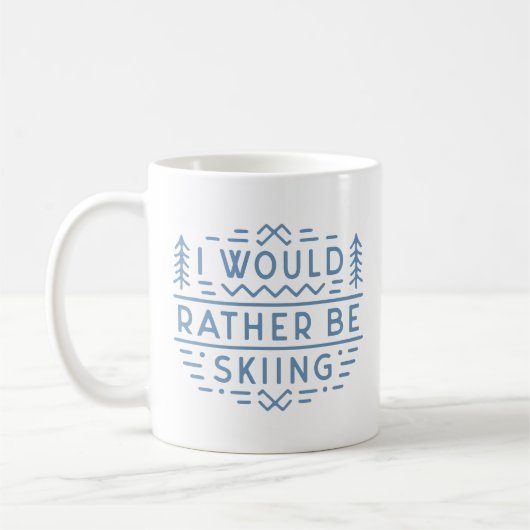 Mug Amoureux de ski amusant skieurs citations (Gauche)