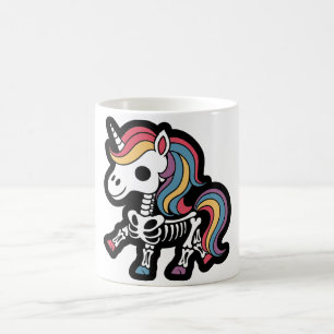 Mug Amoureux de squelette de licorne drôle Halloween é