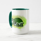 Mug amoureux de tortues mignons ajoutez du texte  (Devant gauche)