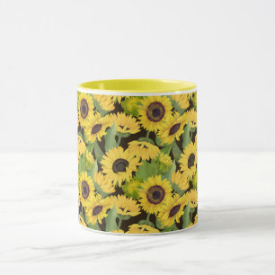 Mug Amoureux de tournesol et abeilles, Décoration de c