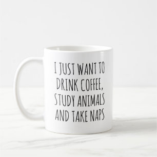 Mug Amoureux De Zoologie, Étudiez Les Animaux Et Faite