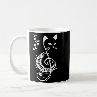 Mug Amoureux des animaux et de la musique Féminin Chat