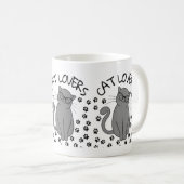 Mug Amoureux des chats (Devant droit)