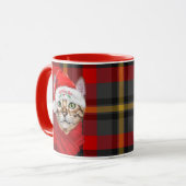 Mug Amoureux des chats Abyssinien Rouge Noël (Devant gauche)