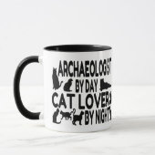 Mug Amoureux des chats archéologue (Gauche)