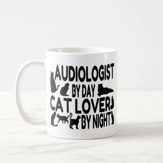 Mug Amoureux des chats audiologiste (Gauche)