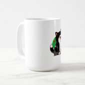 Mug Amoureux des chats - chat noir (Devant gauche)
