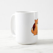 Mug Amoureux des chats - chat orange (Devant gauche)