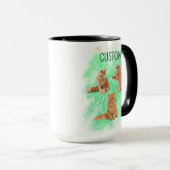 Mug Amoureux des chats de démarrage personnalisé moder (Devant droit)