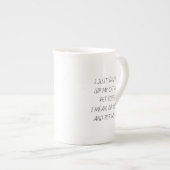 Mug Amoureux des chats drôle de discours (Devant droit)