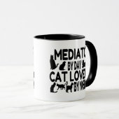 Mug Amoureux des chats du médiateur (Devant droit)