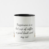 Mug Amoureux des chats heureux (Centre)