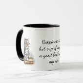Mug Amoureux des chats heureux (Devant gauche)